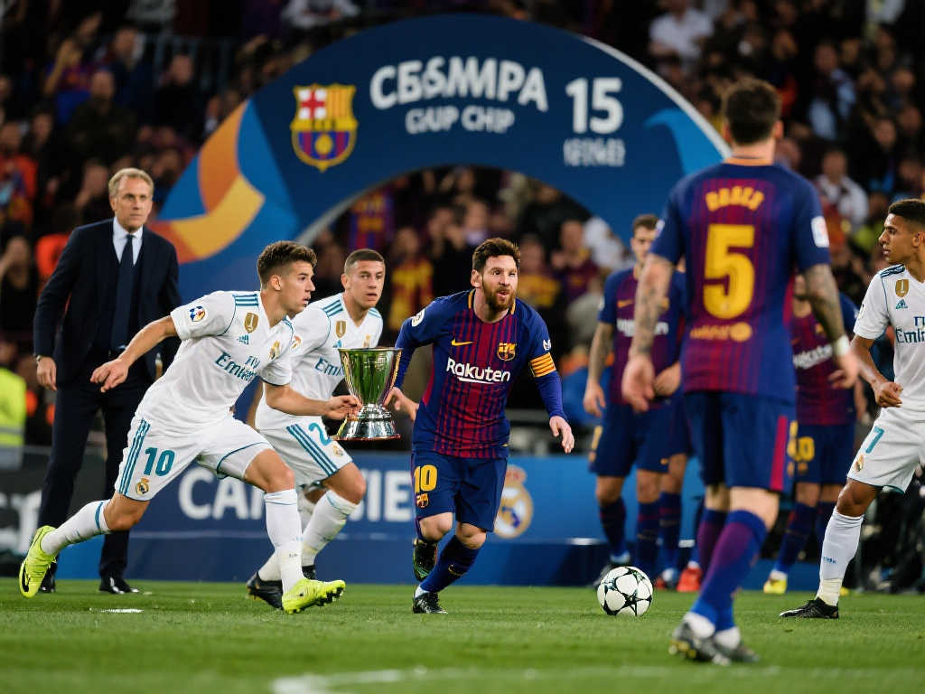 【西超杯】巴萨10人作战5-2大胜皇马，历史第15次捧杯